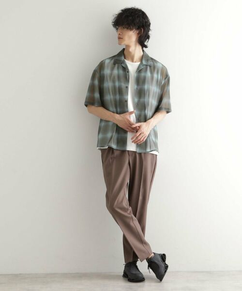 tk.TAKEO KIKUCHI / ティーケー タケオキクチ シャツ・ブラウス | メッシュオンブレーチェックシャツ | 詳細16