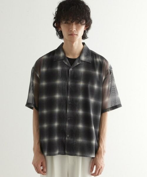 tk.TAKEO KIKUCHI / ティーケー タケオキクチ シャツ・ブラウス | メッシュオンブレーチェックシャツ | 詳細20