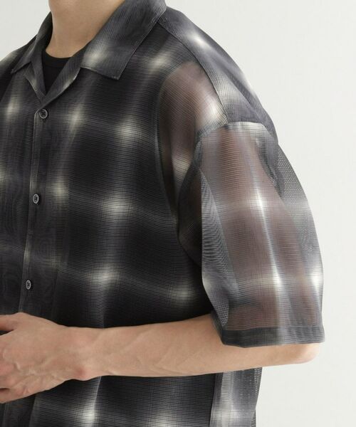 tk.TAKEO KIKUCHI / ティーケー タケオキクチ シャツ・ブラウス | メッシュオンブレーチェックシャツ | 詳細25
