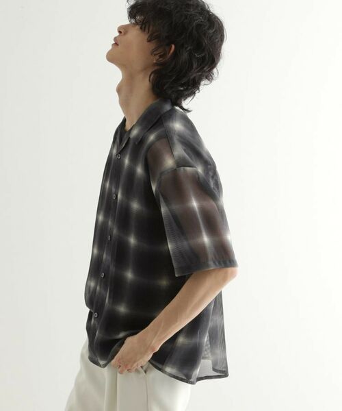 tk.TAKEO KIKUCHI / ティーケー タケオキクチ シャツ・ブラウス | メッシュオンブレーチェックシャツ | 詳細8