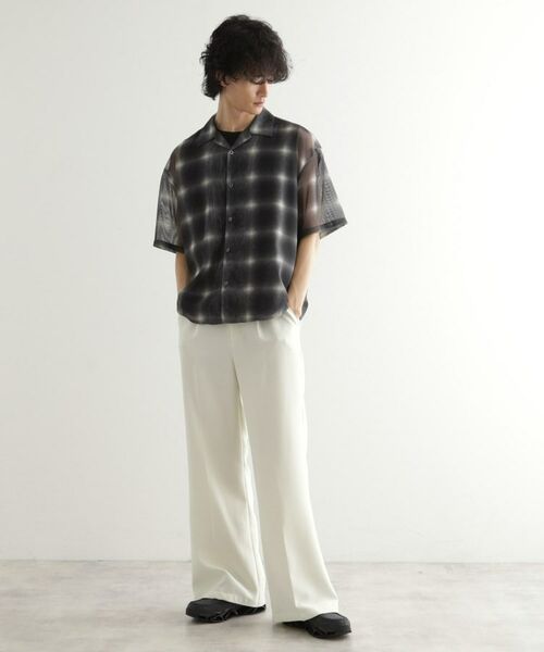 tk.TAKEO KIKUCHI / ティーケー タケオキクチ シャツ・ブラウス | メッシュオンブレーチェックシャツ | 詳細9