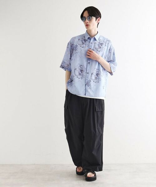 tk.TAKEO KIKUCHI / ティーケー タケオキクチ シャツ・ブラウス | シアージャカードフラワーシャツ | 詳細11