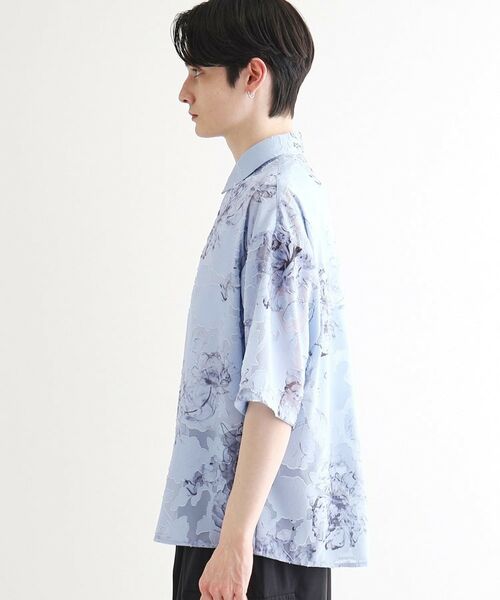 tk.TAKEO KIKUCHI / ティーケー タケオキクチ シャツ・ブラウス | シアージャカードフラワーシャツ | 詳細15