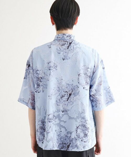 tk.TAKEO KIKUCHI / ティーケー タケオキクチ シャツ・ブラウス | シアージャカードフラワーシャツ | 詳細16