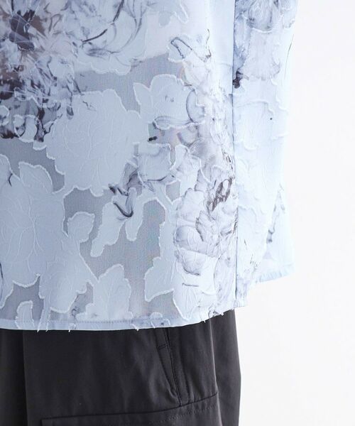 tk.TAKEO KIKUCHI / ティーケー タケオキクチ シャツ・ブラウス | シアージャカードフラワーシャツ | 詳細19