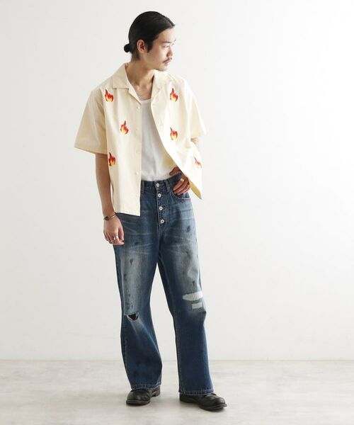 tk.TAKEO KIKUCHI / ティーケー タケオキクチ シャツ・ブラウス | K’PJT by AYUTA 『炎刺繍シャツ』 | 詳細10