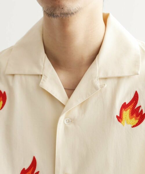 tk.TAKEO KIKUCHI / ティーケー タケオキクチ シャツ・ブラウス | K’PJT by AYUTA 『炎刺繍シャツ』 | 詳細14