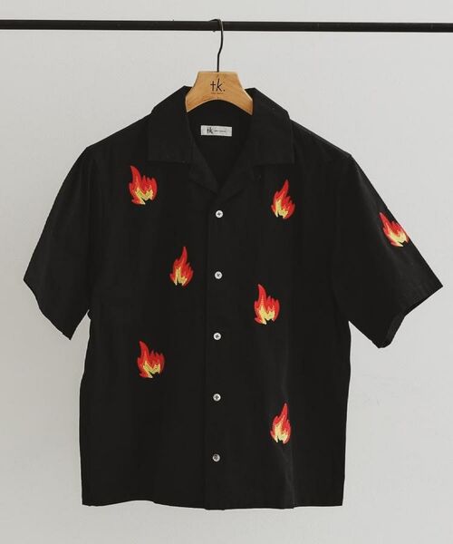 tk.TAKEO KIKUCHI / ティーケー タケオキクチ シャツ・ブラウス | K’PJT by AYUTA 『炎刺繍シャツ』 | 詳細2