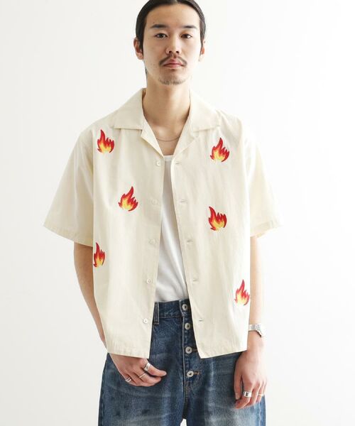 tk.TAKEO KIKUCHI / ティーケー タケオキクチ シャツ・ブラウス | K’PJT by AYUTA 『炎刺繍シャツ』 | 詳細6
