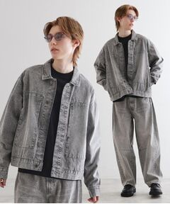 tk.TAKEO KIKUCHI / ティーケー タケオキクチ Gジャン・デニムジャケット | 【上下2点セット】オールドデニムセットアップ