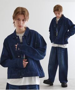 tk.TAKEO KIKUCHI / ティーケー タケオキクチ Gジャン・デニムジャケット | 【上下2点セット】オールドデニムセットアップ