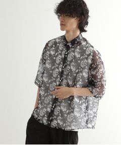 tk.TAKEO KIKUCHI / ティーケー タケオキクチ シャツ・ブラウス | シアーフラワーシャツ