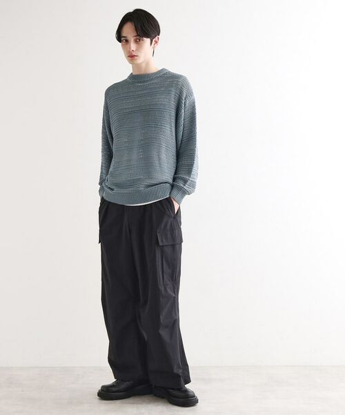 tk.TAKEO KIKUCHI / ティーケー タケオキクチ ニット・セーター | 透かしクルーニット | 詳細10