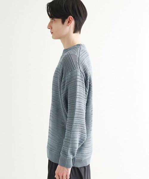 tk.TAKEO KIKUCHI / ティーケー タケオキクチ ニット・セーター | 透かしクルーニット | 詳細14