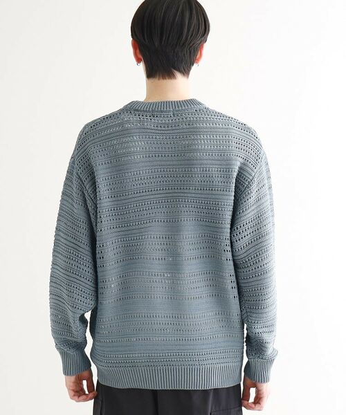 tk.TAKEO KIKUCHI / ティーケー タケオキクチ ニット・セーター | 透かしクルーニット | 詳細15