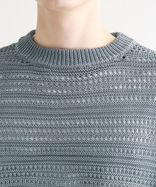tk.TAKEO KIKUCHI / ティーケー タケオキクチ ニット・セーター | 透かしクルーニット | 詳細16
