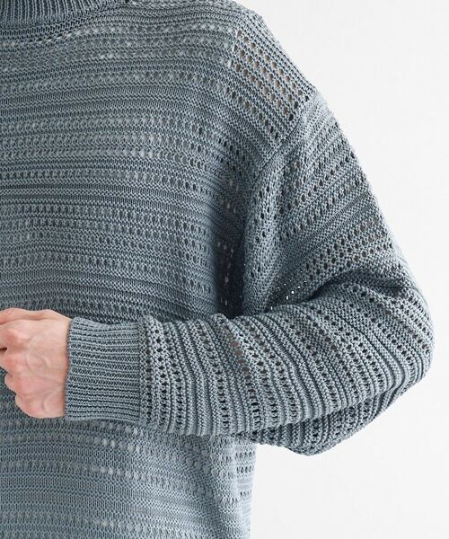 tk.TAKEO KIKUCHI / ティーケー タケオキクチ ニット・セーター | 透かしクルーニット | 詳細17
