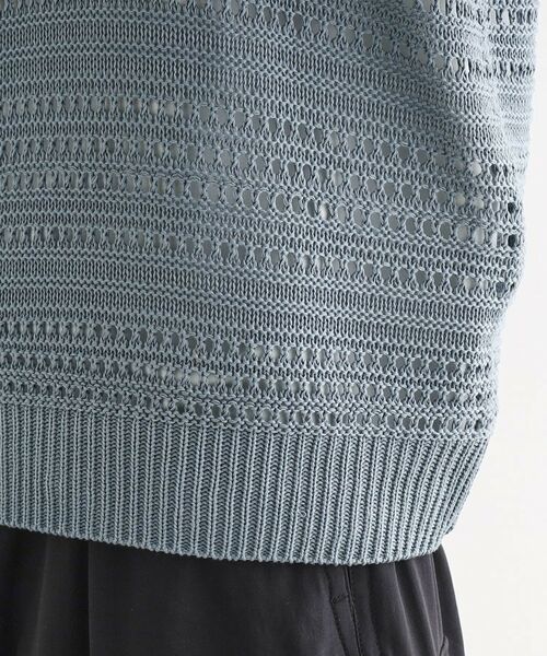 tk.TAKEO KIKUCHI / ティーケー タケオキクチ ニット・セーター | 透かしクルーニット | 詳細18