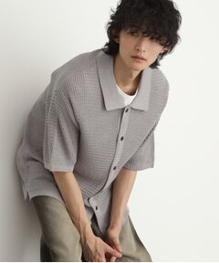 tk.TAKEO KIKUCHI / ティーケー タケオキクチ ニット・セーター | リネンライクニットポロシャツ