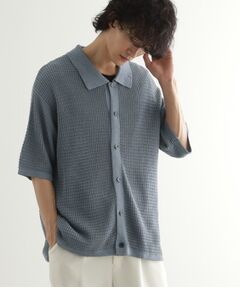 tk.TAKEO KIKUCHI / ティーケー タケオキクチ ニット・セーター | リネンライクニットポロシャツ