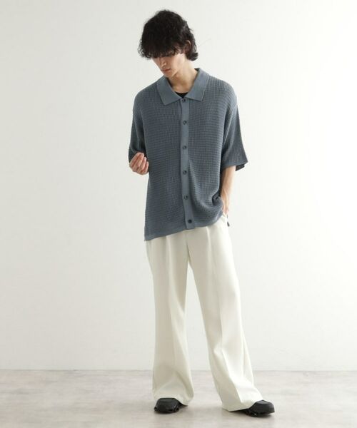 tk.TAKEO KIKUCHI / ティーケー タケオキクチ ニット・セーター | リネンライクニットポロシャツ | 詳細10