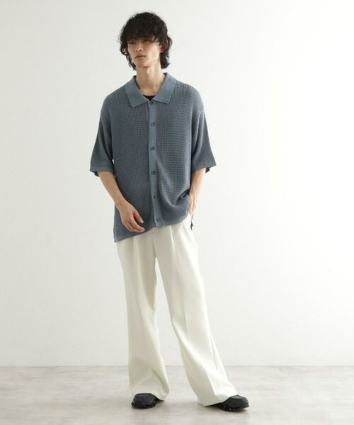 tk.TAKEO KIKUCHI / ティーケー タケオキクチ ニット・セーター | リネンライクニットポロシャツ | 詳細11