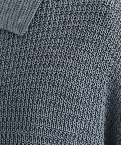 tk.TAKEO KIKUCHI / ティーケー タケオキクチ ニット・セーター | リネンライクニットポロシャツ | 詳細12