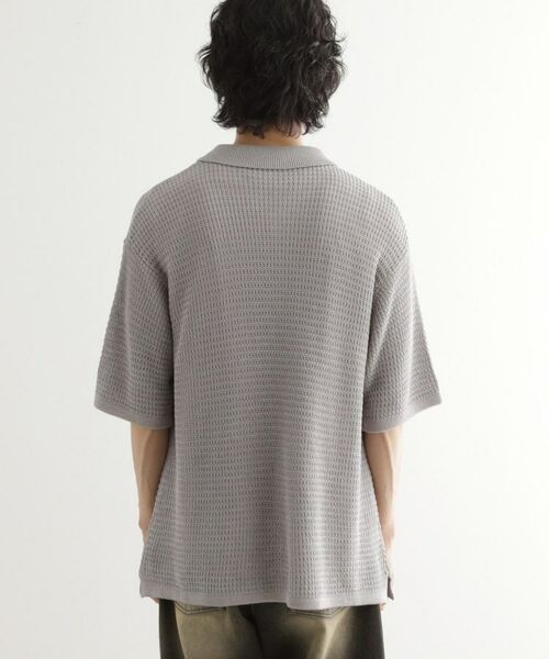 tk.TAKEO KIKUCHI / ティーケー タケオキクチ ニット・セーター | リネンライクニットポロシャツ | 詳細15