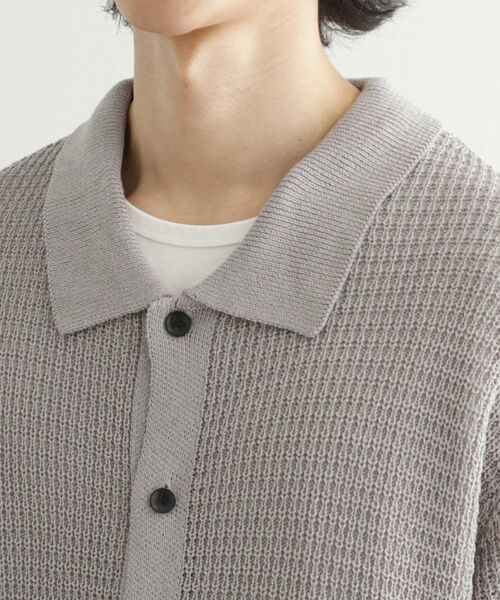 tk.TAKEO KIKUCHI / ティーケー タケオキクチ ニット・セーター | リネンライクニットポロシャツ | 詳細16