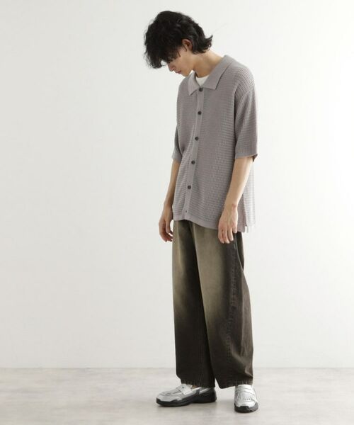 tk.TAKEO KIKUCHI / ティーケー タケオキクチ ニット・セーター | リネンライクニットポロシャツ | 詳細2