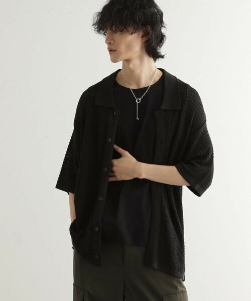 tk.TAKEO KIKUCHI / ティーケー タケオキクチ ニット・セーター | リネンライクニットポロシャツ | 詳細5