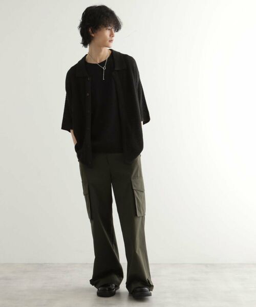 tk.TAKEO KIKUCHI / ティーケー タケオキクチ ニット・セーター | リネンライクニットポロシャツ | 詳細6