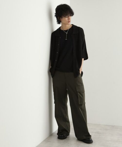 tk.TAKEO KIKUCHI / ティーケー タケオキクチ ニット・セーター | リネンライクニットポロシャツ | 詳細7