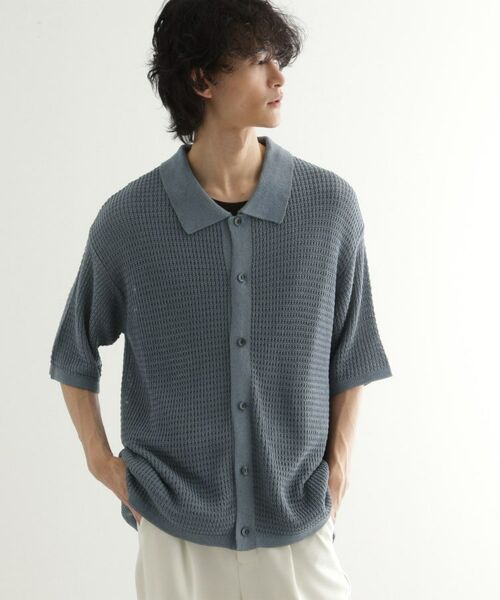 tk.TAKEO KIKUCHI / ティーケー タケオキクチ ニット・セーター | リネンライクニットポロシャツ | 詳細9