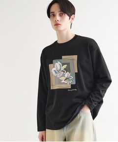 tk.TAKEO KIKUCHI / ティーケー タケオキクチ カットソー | フロントフラワーカットソー