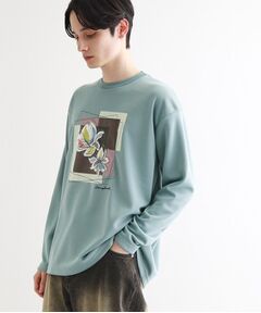 tk.TAKEO KIKUCHI / ティーケー タケオキクチ カットソー | フロントフラワーカットソー