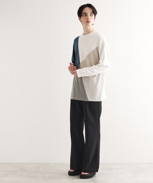 tk.TAKEO KIKUCHI / ティーケー タケオキクチ Tシャツ | 【UV／接触冷感】ナナメ切替アソートロンT | 詳細11