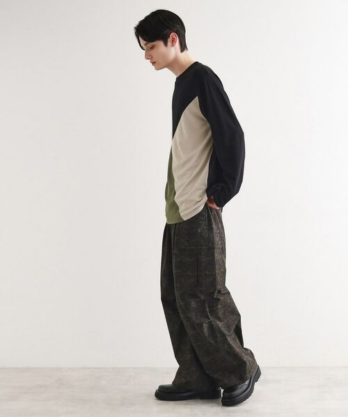 tk.TAKEO KIKUCHI / ティーケー タケオキクチ Tシャツ | 【UV／接触冷感】ナナメ切替アソートロンT | 詳細14