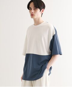 tk.TAKEO KIKUCHI / ティーケー タケオキクチ Tシャツ | 【UV／接触冷感】切替アソートTシャツ