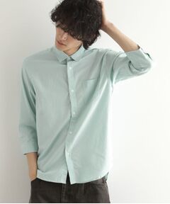 tk.TAKEO KIKUCHI / ティーケー タケオキクチ シャツ・ブラウス | 綿麻混七分袖シャツ