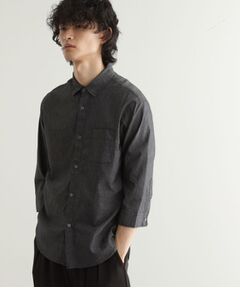 tk.TAKEO KIKUCHI / ティーケー タケオキクチ シャツ・ブラウス | 綿麻混七分袖シャツ