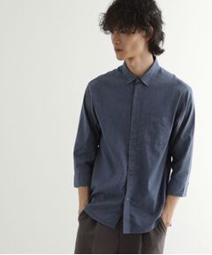 tk.TAKEO KIKUCHI / ティーケー タケオキクチ シャツ・ブラウス | 綿麻混七分袖シャツ