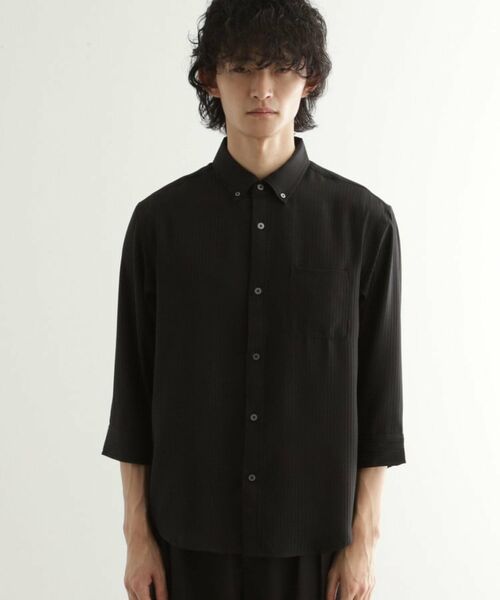 tk.TAKEO KIKUCHI / ティーケー タケオキクチ シャツ・ブラウス | 七分袖ドビー織シャツ | 詳細17