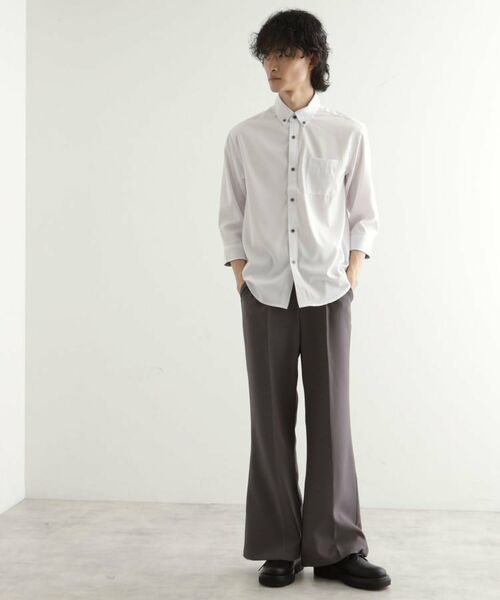 tk.TAKEO KIKUCHI / ティーケー タケオキクチ シャツ・ブラウス | 七分袖ドビー織シャツ | 詳細2