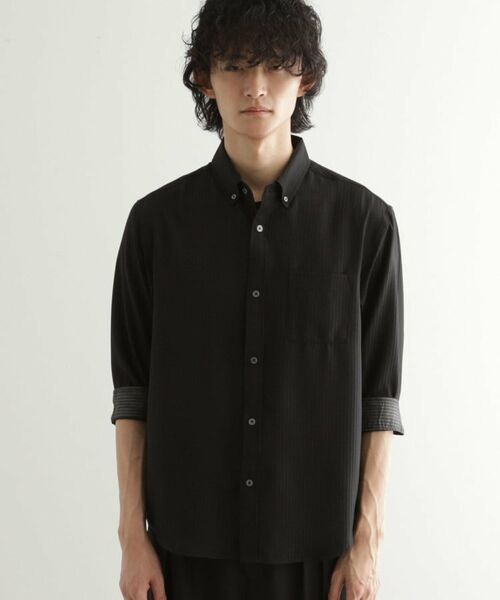 tk.TAKEO KIKUCHI / ティーケー タケオキクチ シャツ・ブラウス | 七分袖ドビー織シャツ | 詳細28