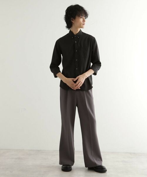 tk.TAKEO KIKUCHI / ティーケー タケオキクチ シャツ・ブラウス | 七分袖ドビー織シャツ | 詳細6