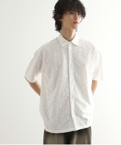 メンズ レースシャツ アイボリー 白 楽天市場】レース 生地 白（カジュアルシャツ｜トップス