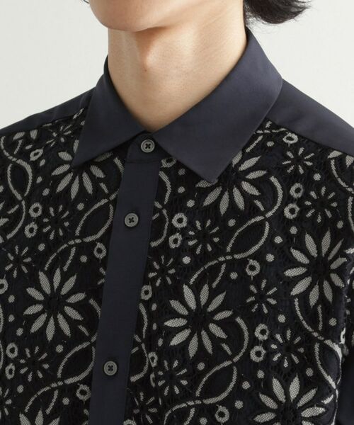 tk.TAKEO KIKUCHI / ティーケー タケオキクチ シャツ・ブラウス | ボタニカルレースシャツ | 詳細16