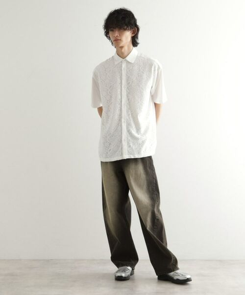 tk.TAKEO KIKUCHI / ティーケー タケオキクチ シャツ・ブラウス | ボタニカルレースシャツ | 詳細2