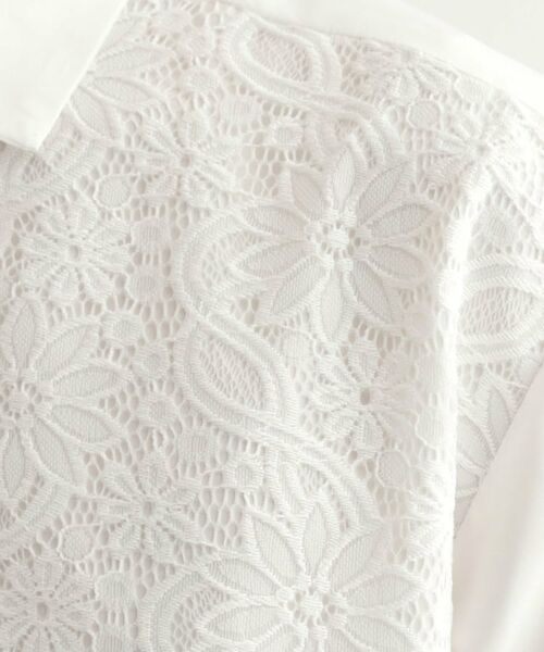 tk.TAKEO KIKUCHI / ティーケー タケオキクチ シャツ・ブラウス | ボタニカルレースシャツ | 詳細4